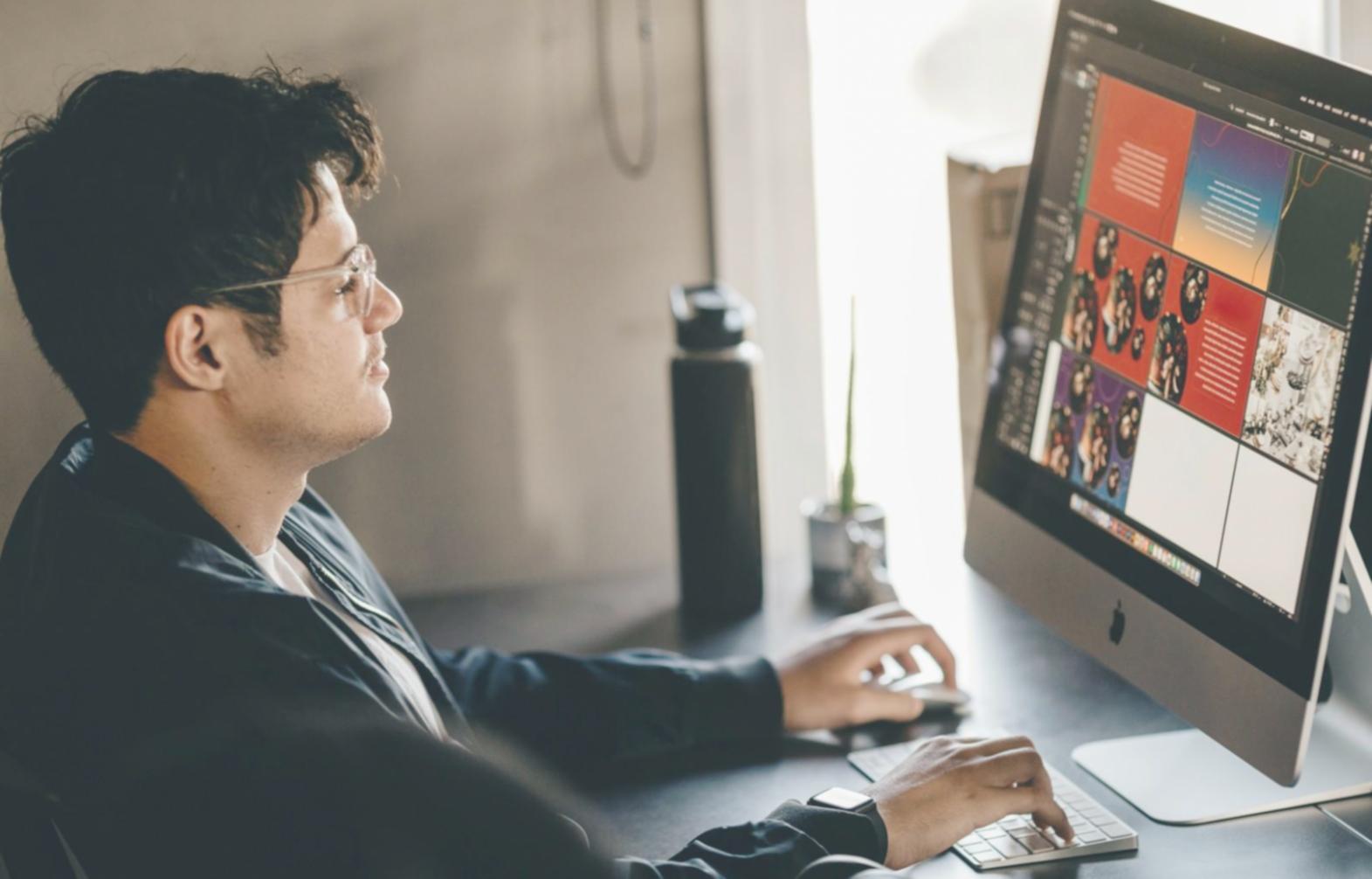 Business professionals reviewing financial reports together