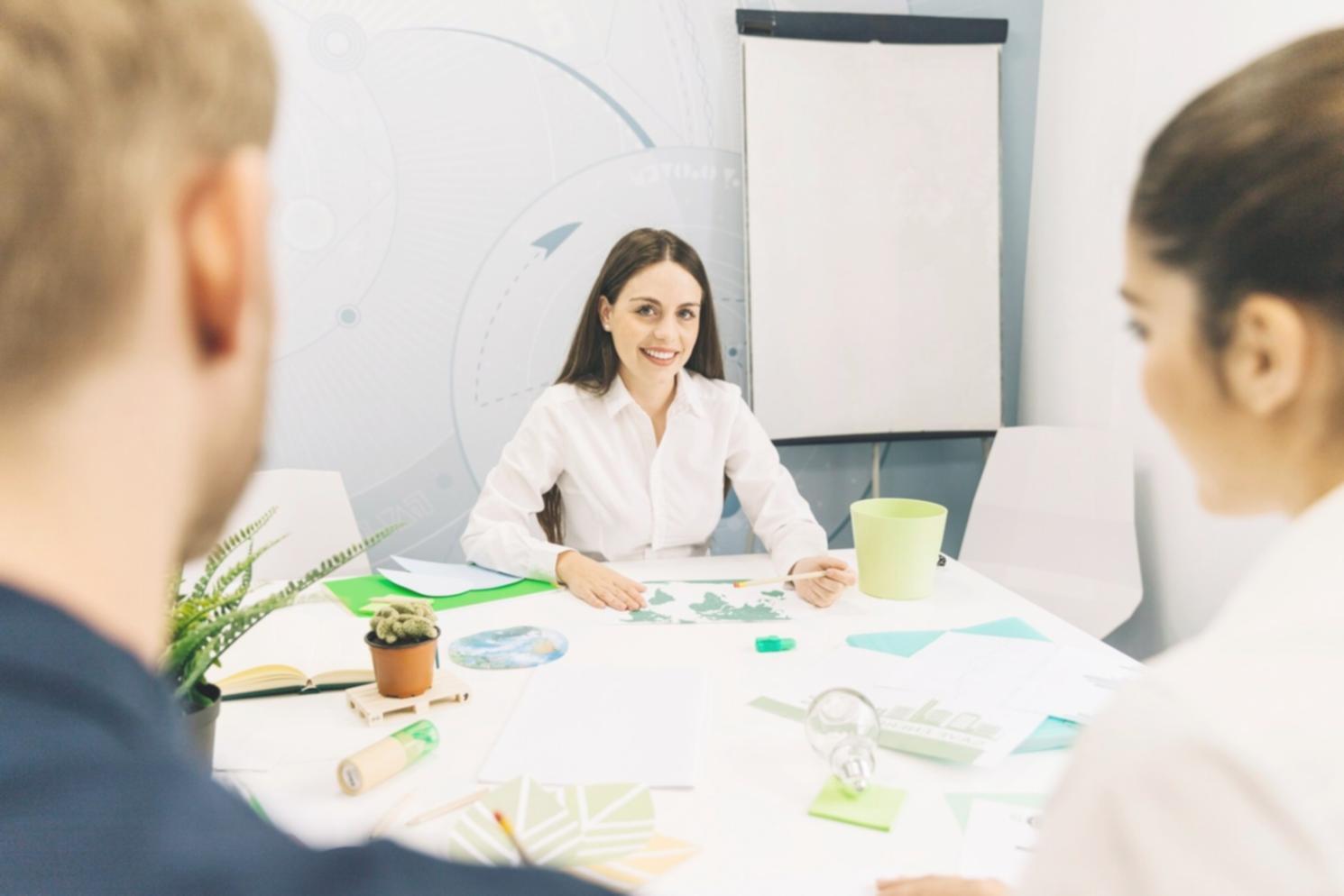 Business professional analyzing financial statements